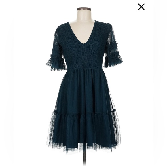 NWT Boden Tulle Smocked Mini Party Dress Size 8R - Picture 2 of 4